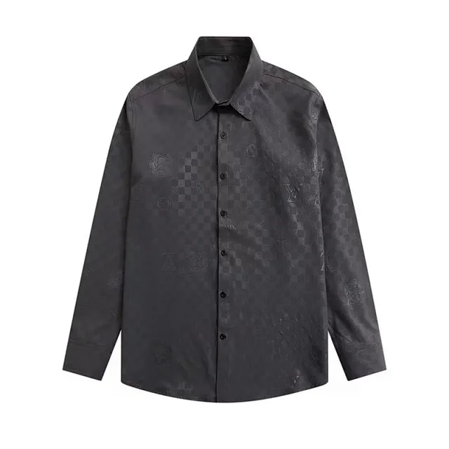 Dior Shirts Long-sleeve logo-print button-up shirt product detail image 10