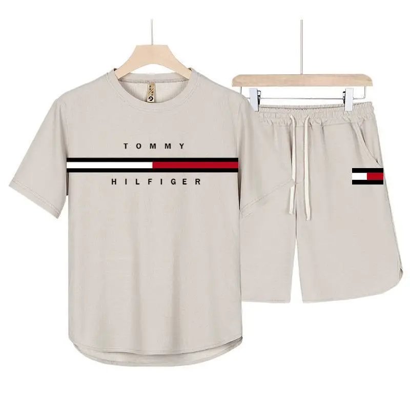 Tommy Hilfiger Matching Sets Short-Sleeve T-Shirt and Drawstring Shorts Set — BB-007