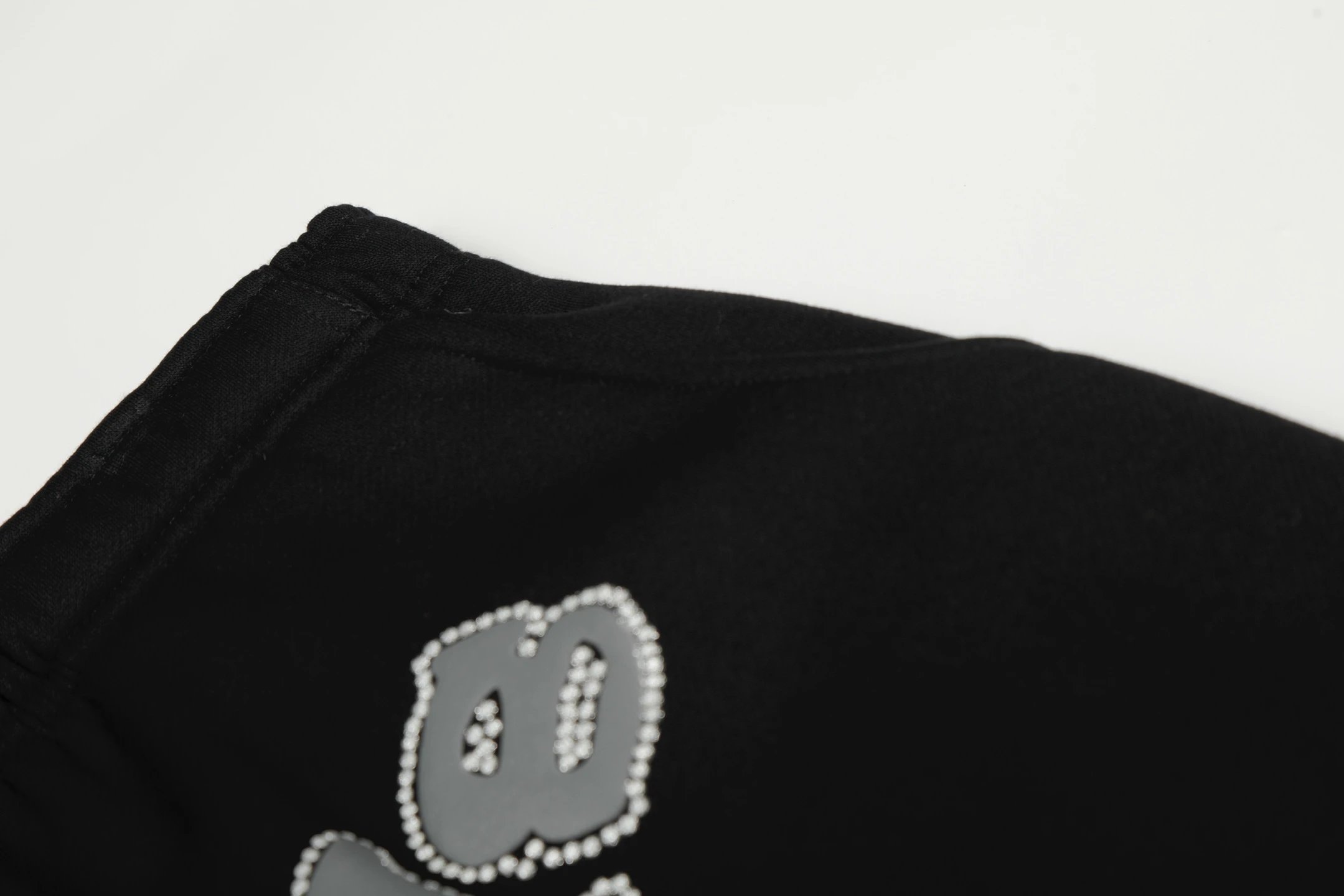 Design Spiderweb Print Black Jogger Pants Sweatpants - 38