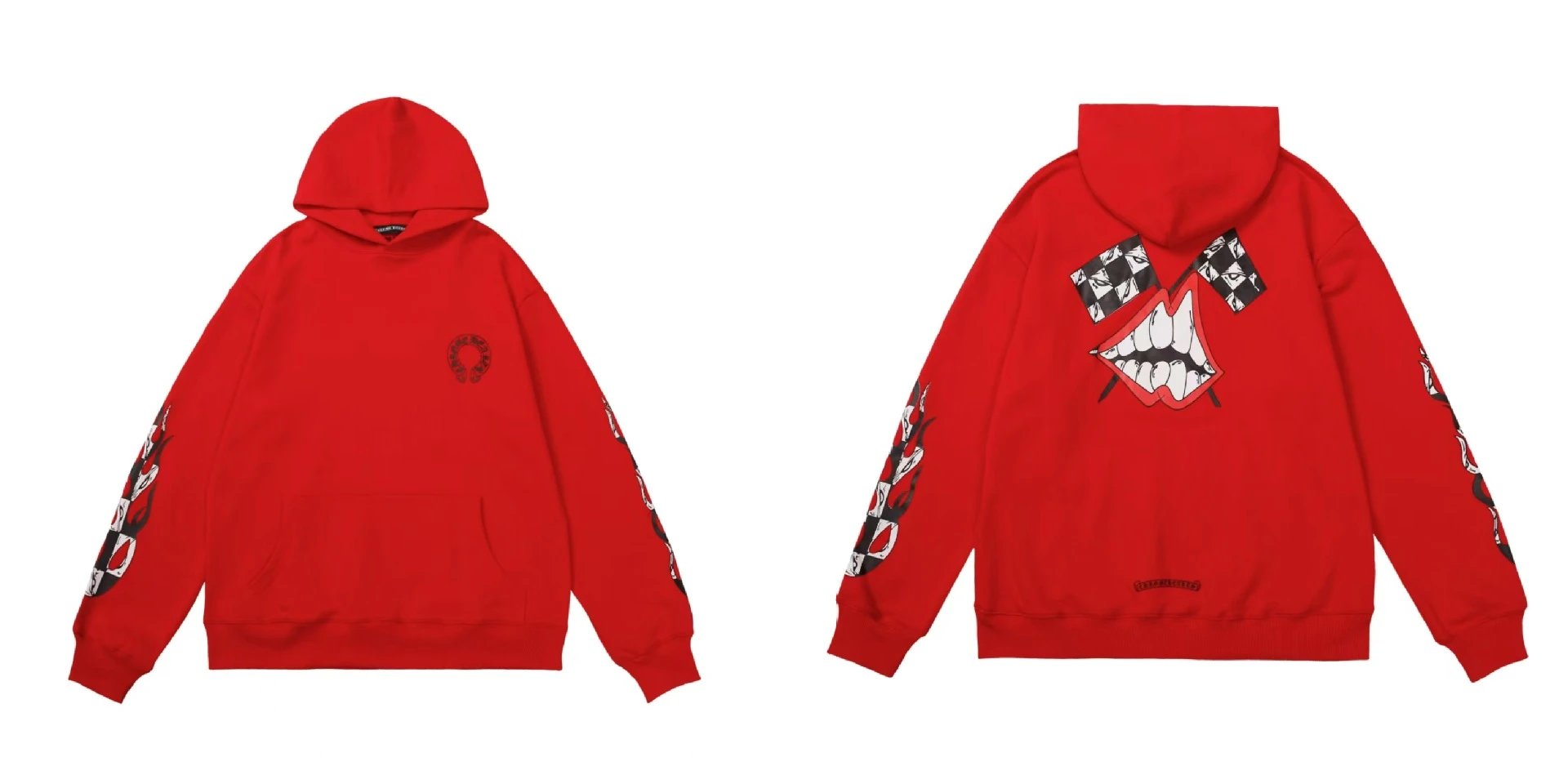 Chrome Hearts Hoodies & Sweatshirts Pullover Hoodie with Cross Graphics — BB-025
