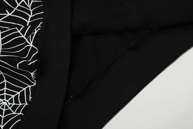 Sp5der Hoodies & Sweatshirts Spiderweb Print Pullover Hoodie product detail image 5