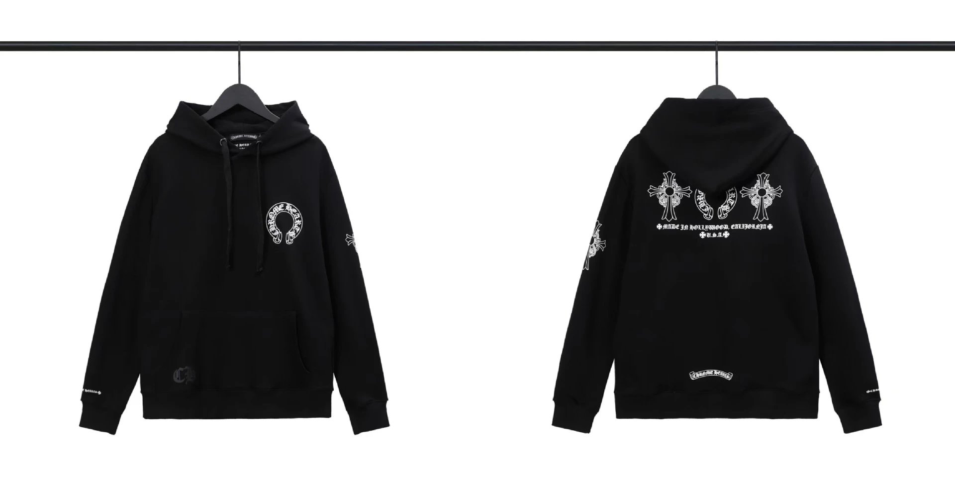 Chrome Hearts Hoodies & Sweatshirts Pullover Hoodie with Cross Graphics — BB-007