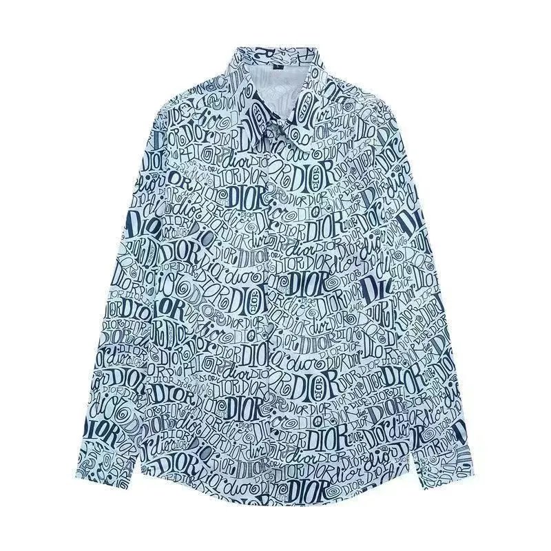 Dior Shirts Long-sleeve logo-print button-up shirt image 4