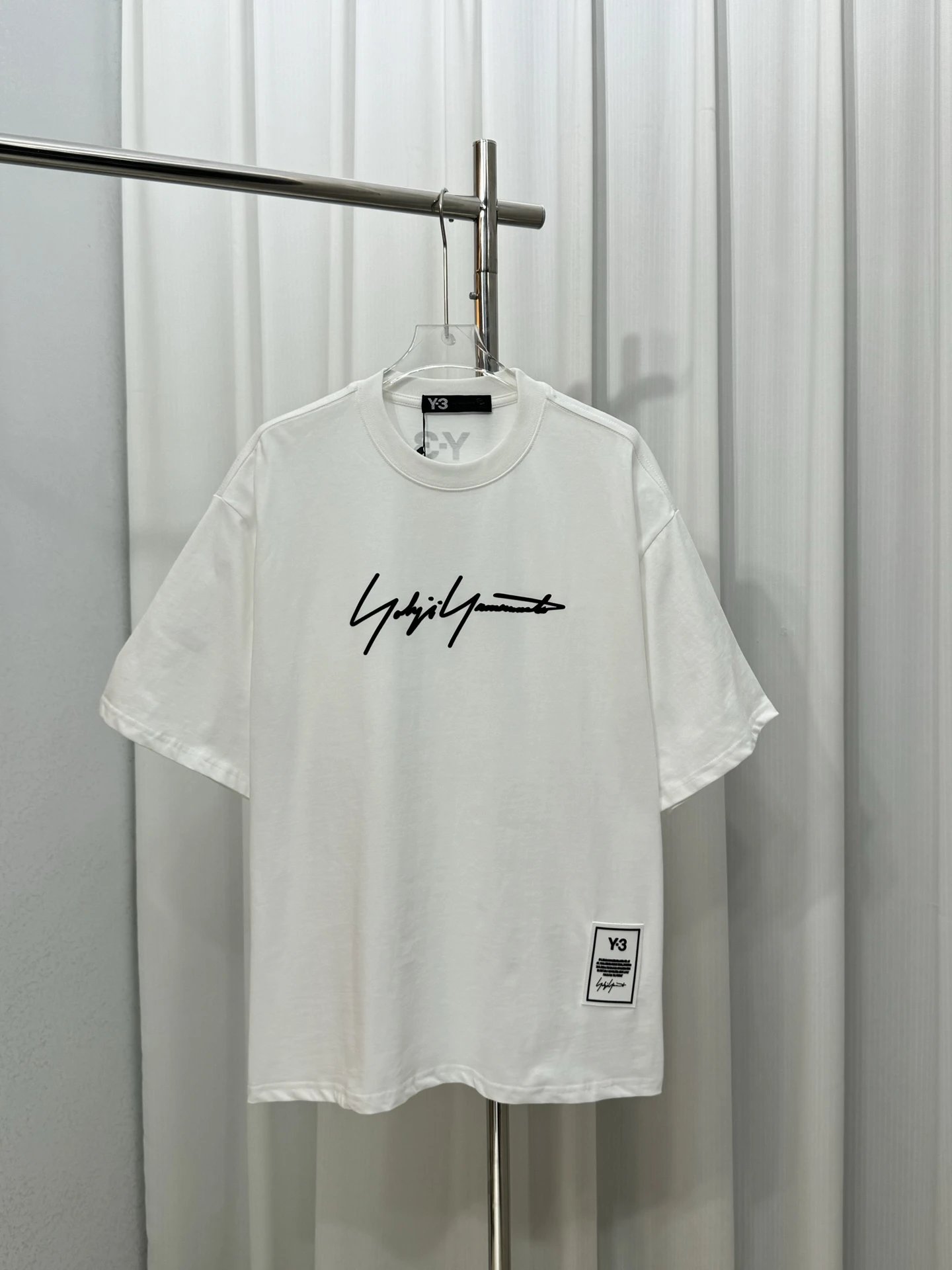 Y-3 T-Shirts Logo Print — WS-003