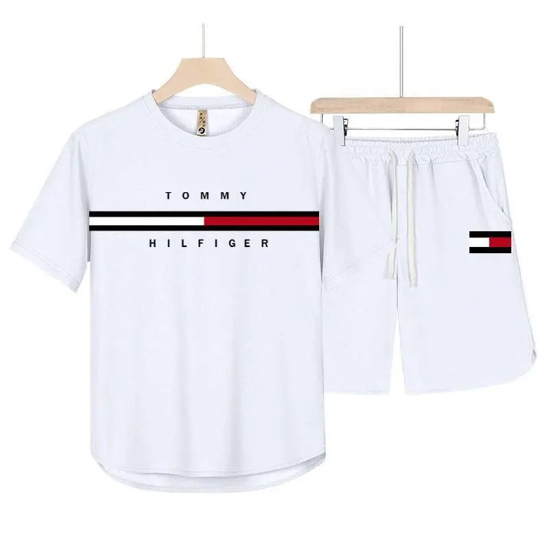 Tommy Hilfiger Matching Sets Short-Sleeve T-Shirt and Drawstring Shorts Set — BB-006