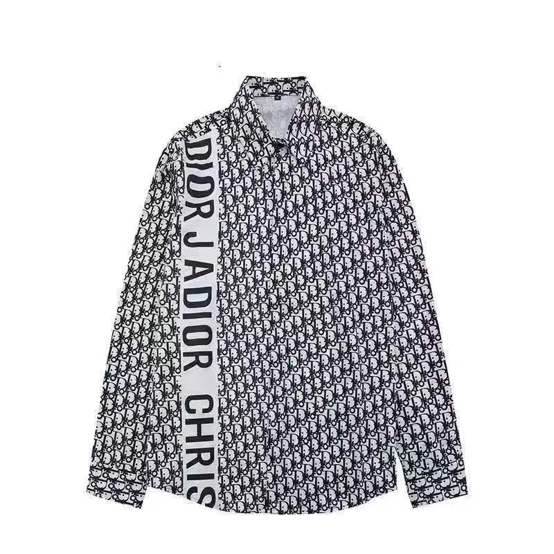 Dior Shirts Long-sleeve logo-print button-up shirt image 2