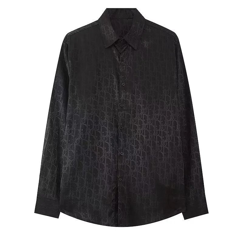 Dior Shirts Long-sleeve logo-print button-up shirt — 09