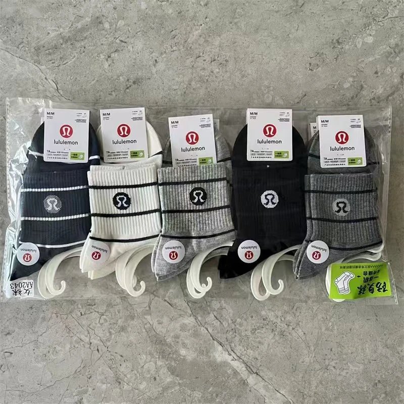 lululemon Socks Logo Crew Multipack image 5