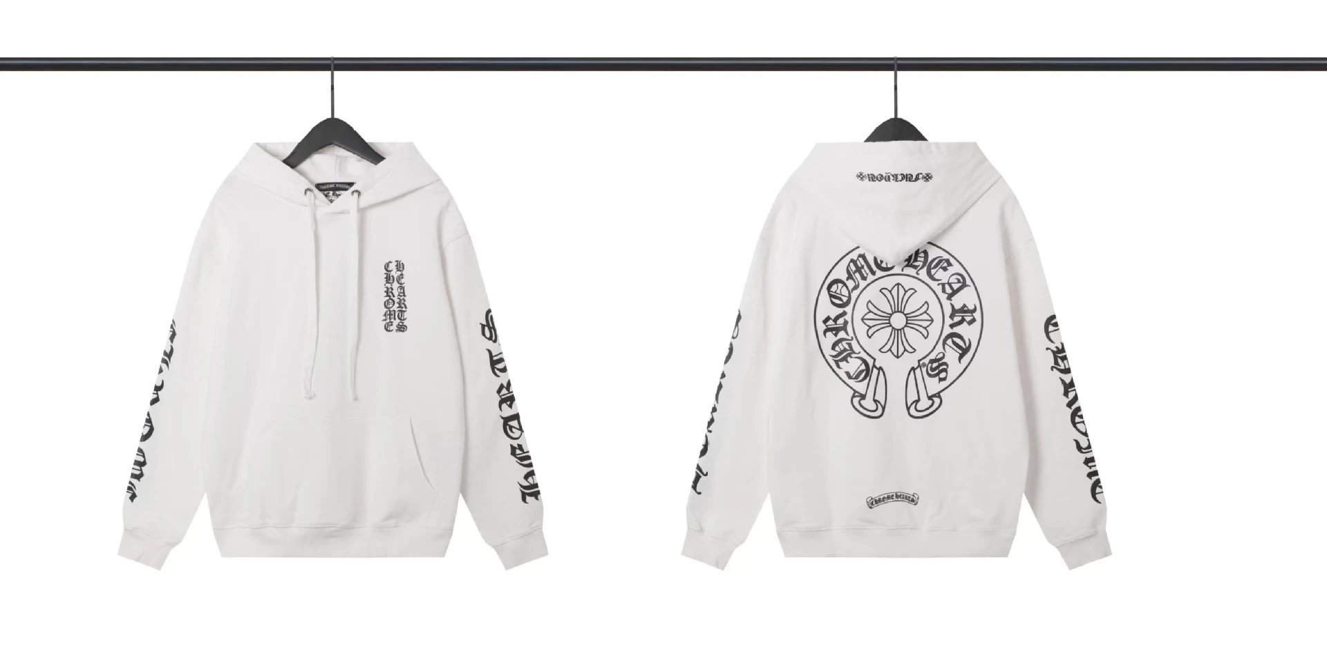 Chrome Hearts Hoodies & Sweatshirts Pullover Hoodie with Cross Graphics — BB-004