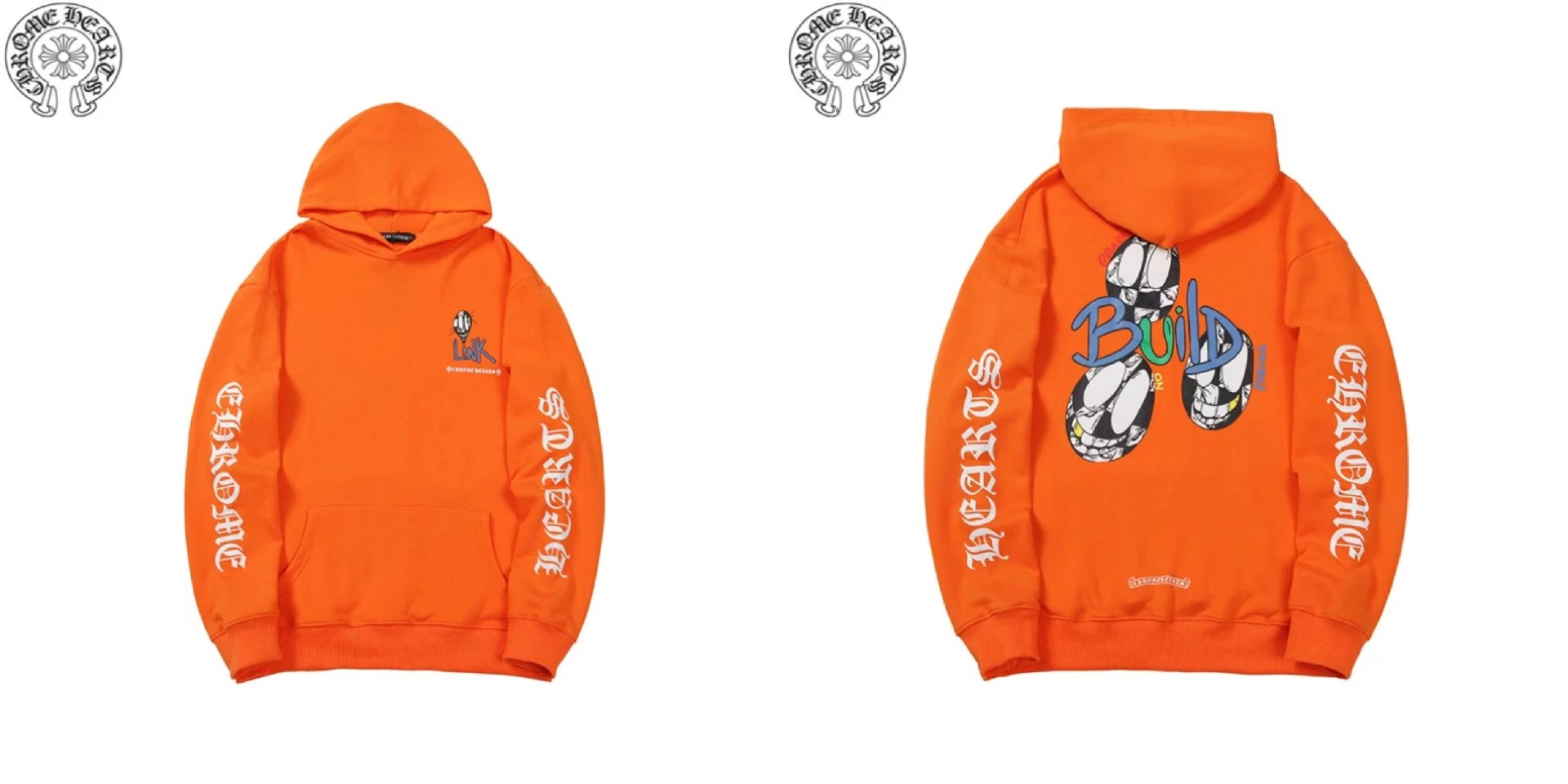 Chrome Hearts Hoodies & Sweatshirts Pullover Hoodie with Cross Graphics — BB-006
