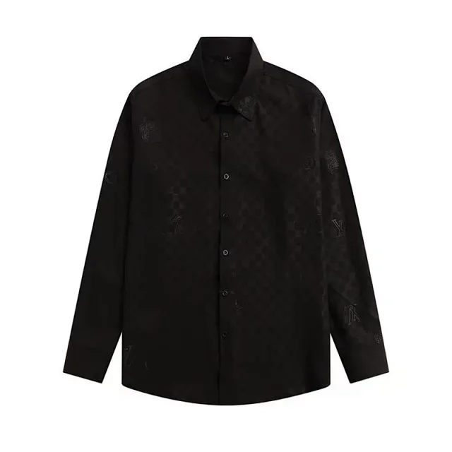 Dior Shirts Long-sleeve logo-print button-up shirt product detail image 9