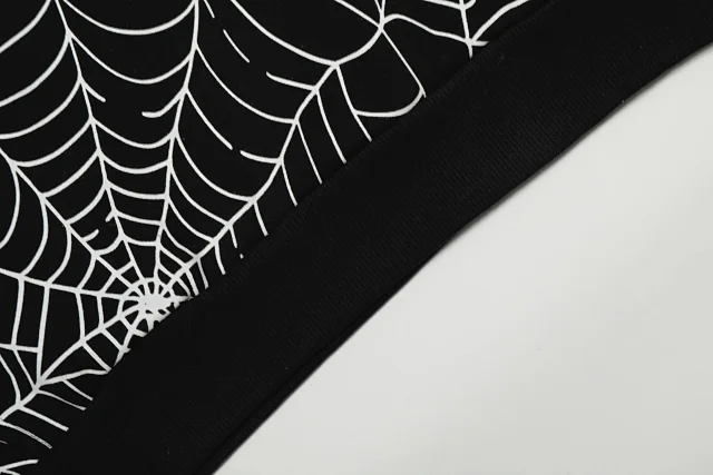 Sp5der Hoodies & Sweatshirts Spiderweb Print Pullover Hoodie product detail image 3