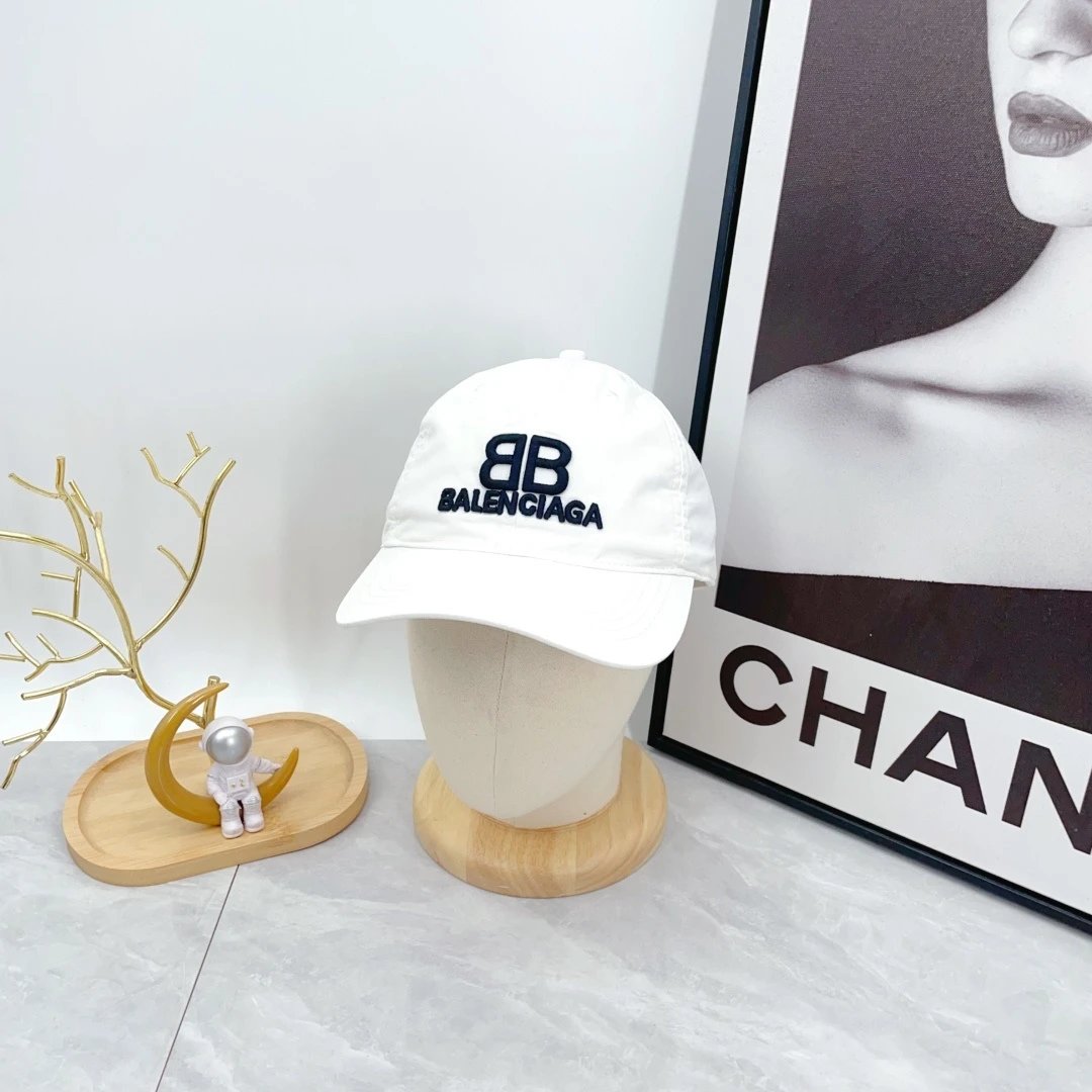 Balenciaga Hats Embroidered BB Logo Baseball Cap — XZ-015