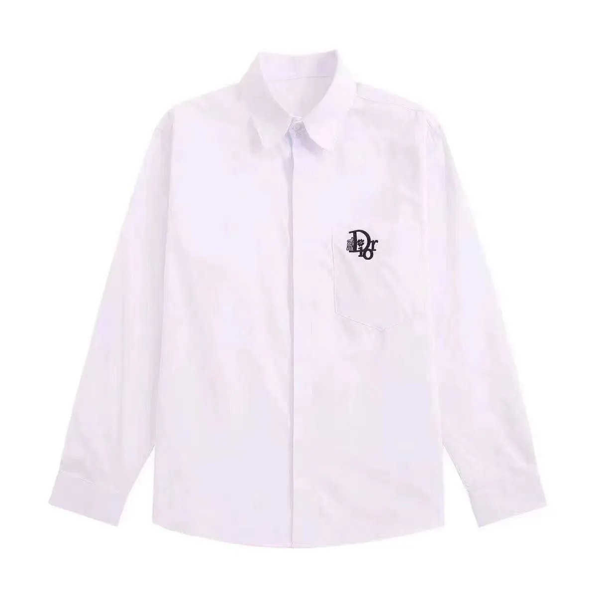 Dior Shirts Long-sleeve logo-print button-up shirt image 6