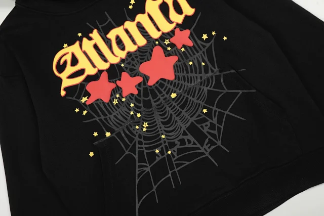 Sp5der Hoodies & Sweatshirts Spiderweb Print Pullover Hoodie product detail image 16