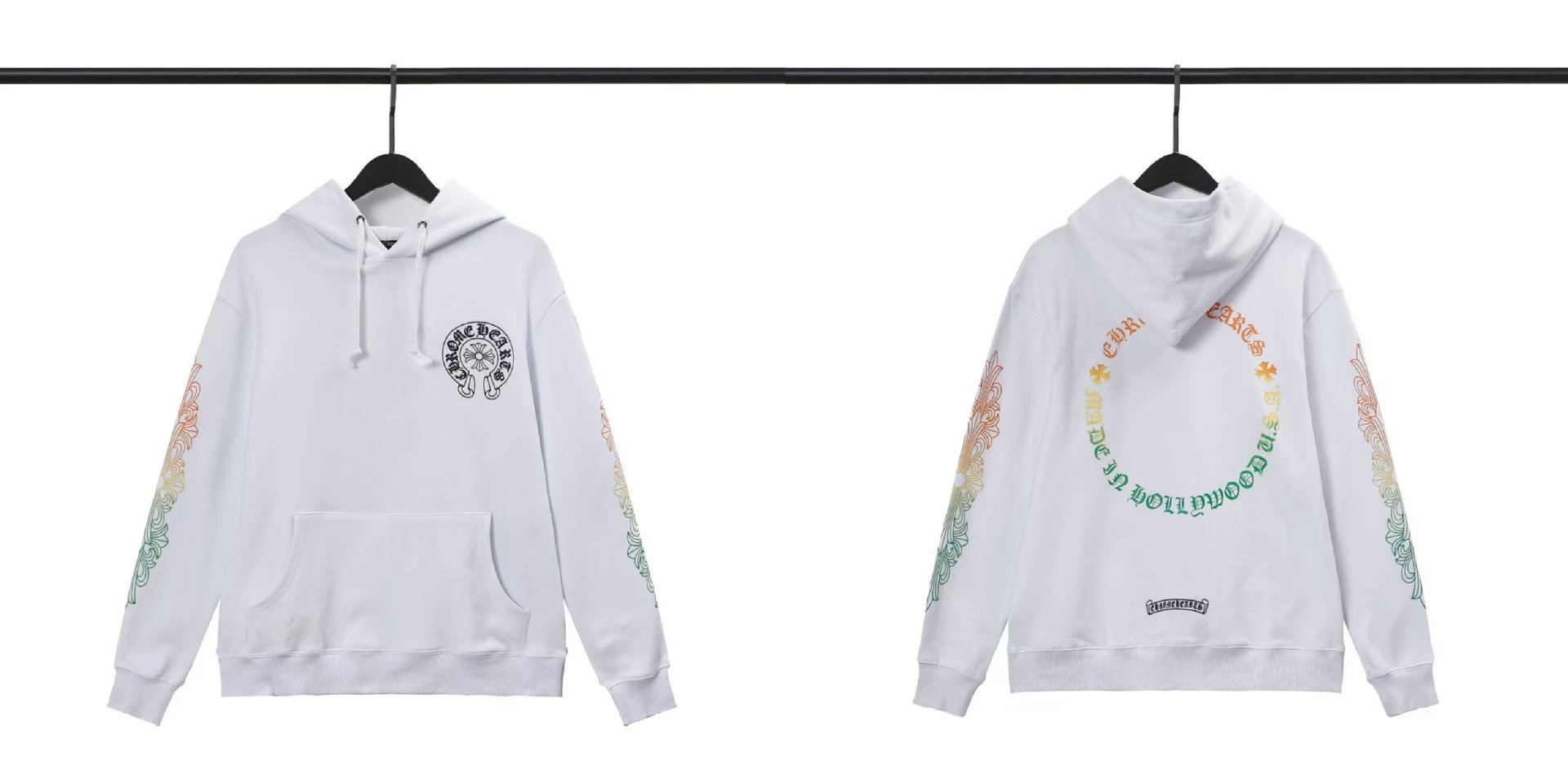 Chrome Hearts Hoodies & Sweatshirts Pullover Hoodie with Cross Graphics — BB-010