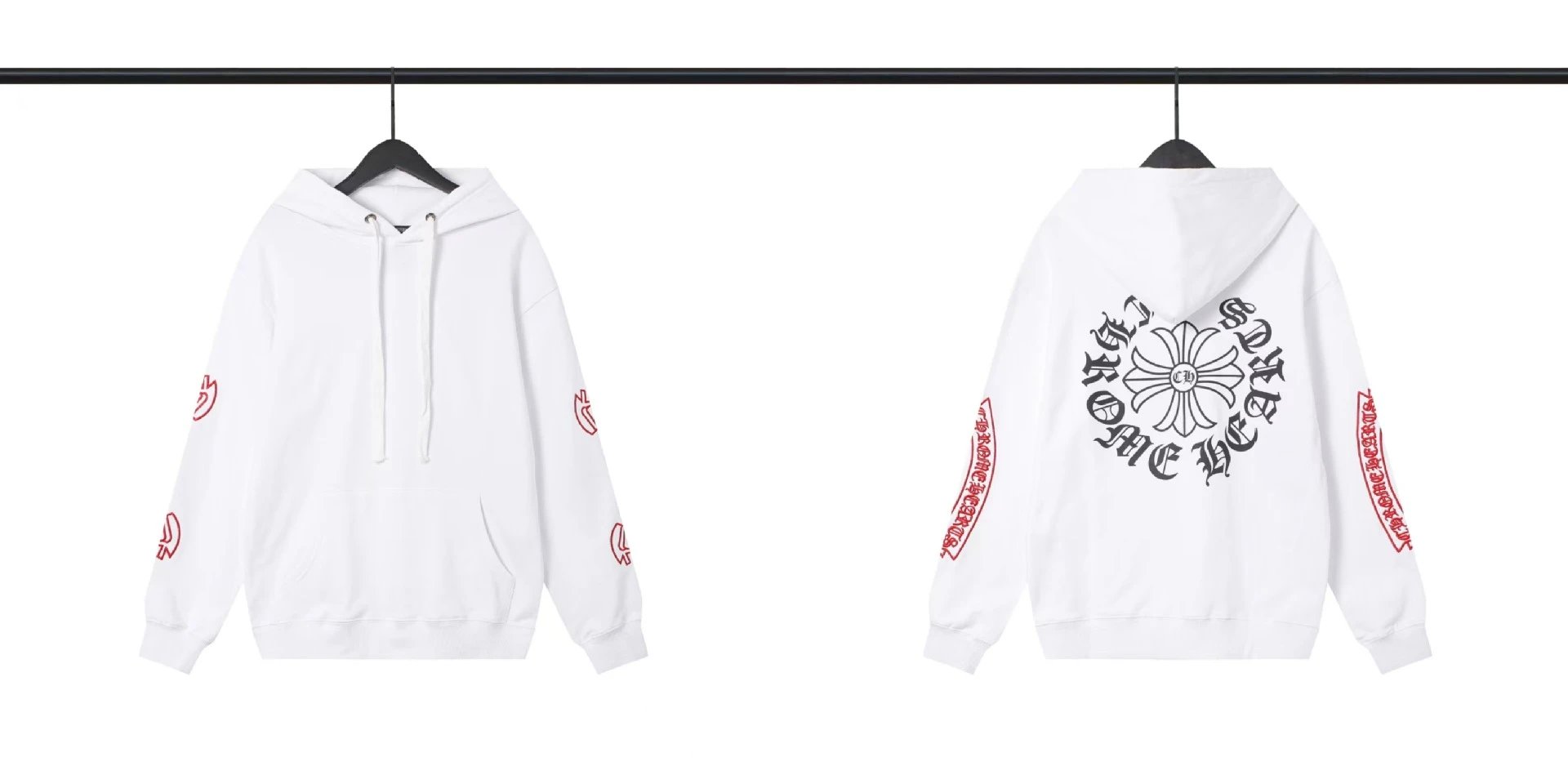 Chrome Hearts Hoodies & Sweatshirts Pullover Hoodie with Cross Graphics — BB-027