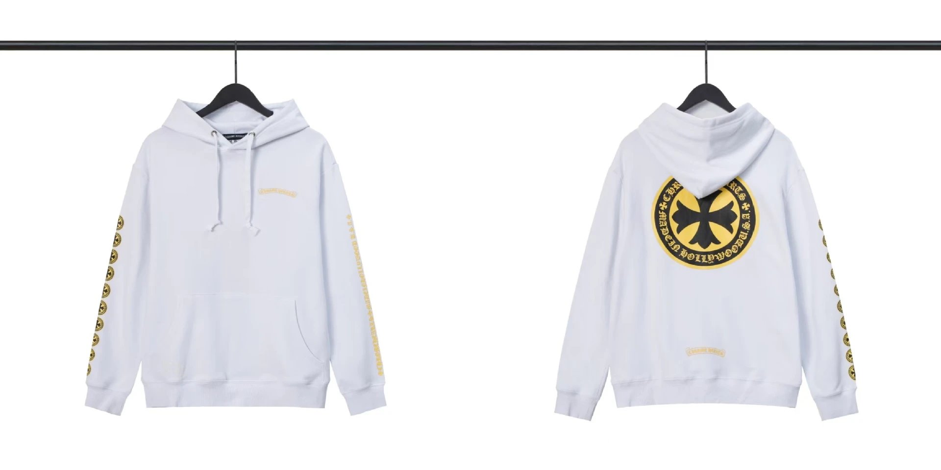 Chrome Hearts Hoodies & Sweatshirts Pullover Hoodie with Cross Graphics — BB-002