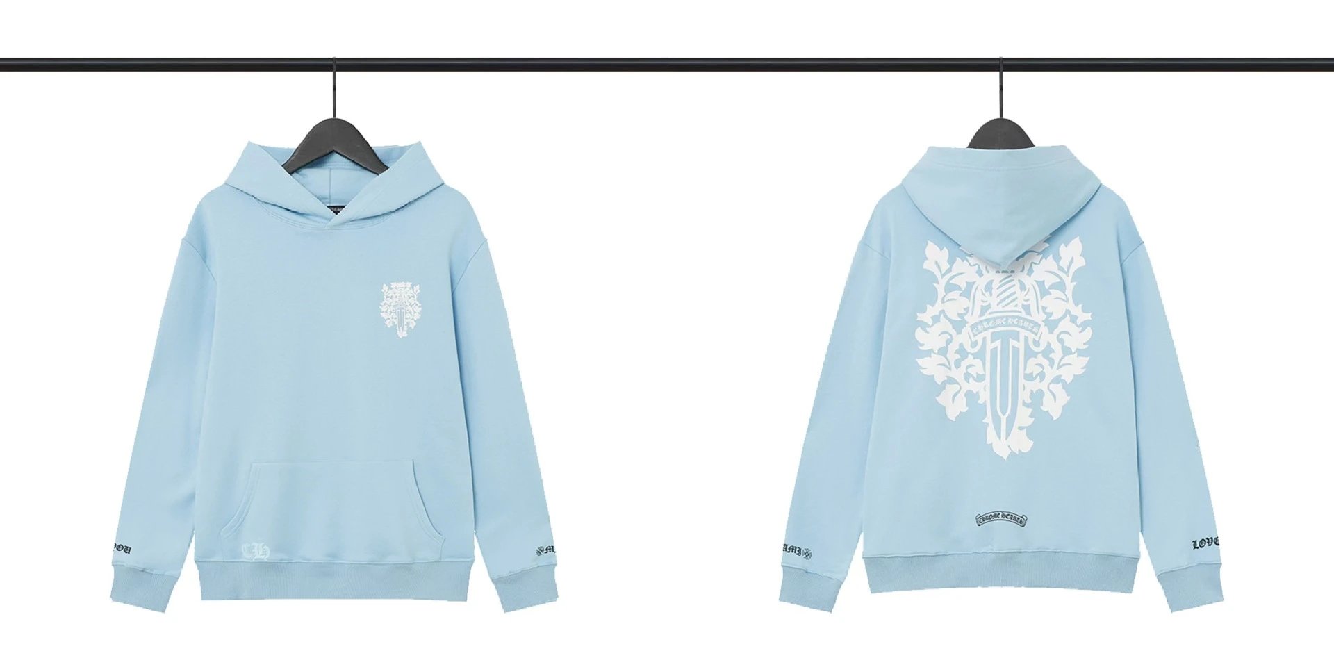 Chrome Hearts Hoodies & Sweatshirts Pullover Hoodie with Cross Graphics — BB-026