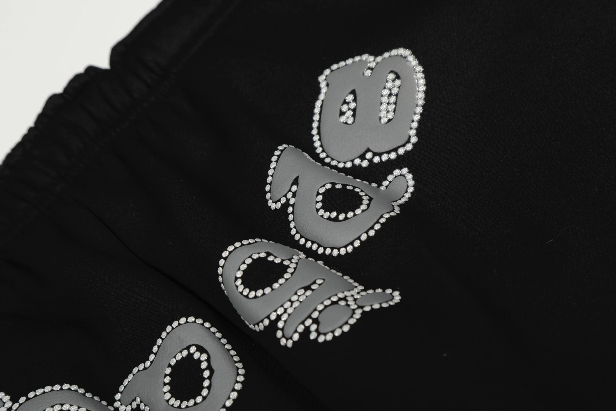 Design Spiderweb Print Black Jogger Pants Sweatpants - 39