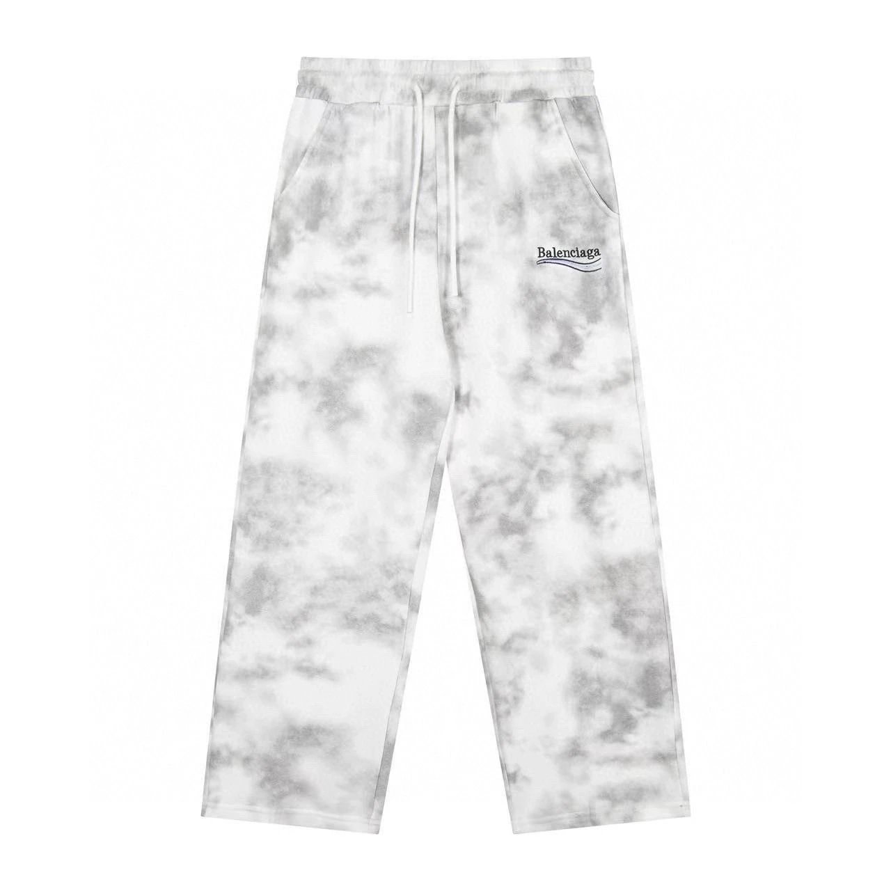 Balenciaga Trousers Tie-Dye Drawstring Sweatpants — 03