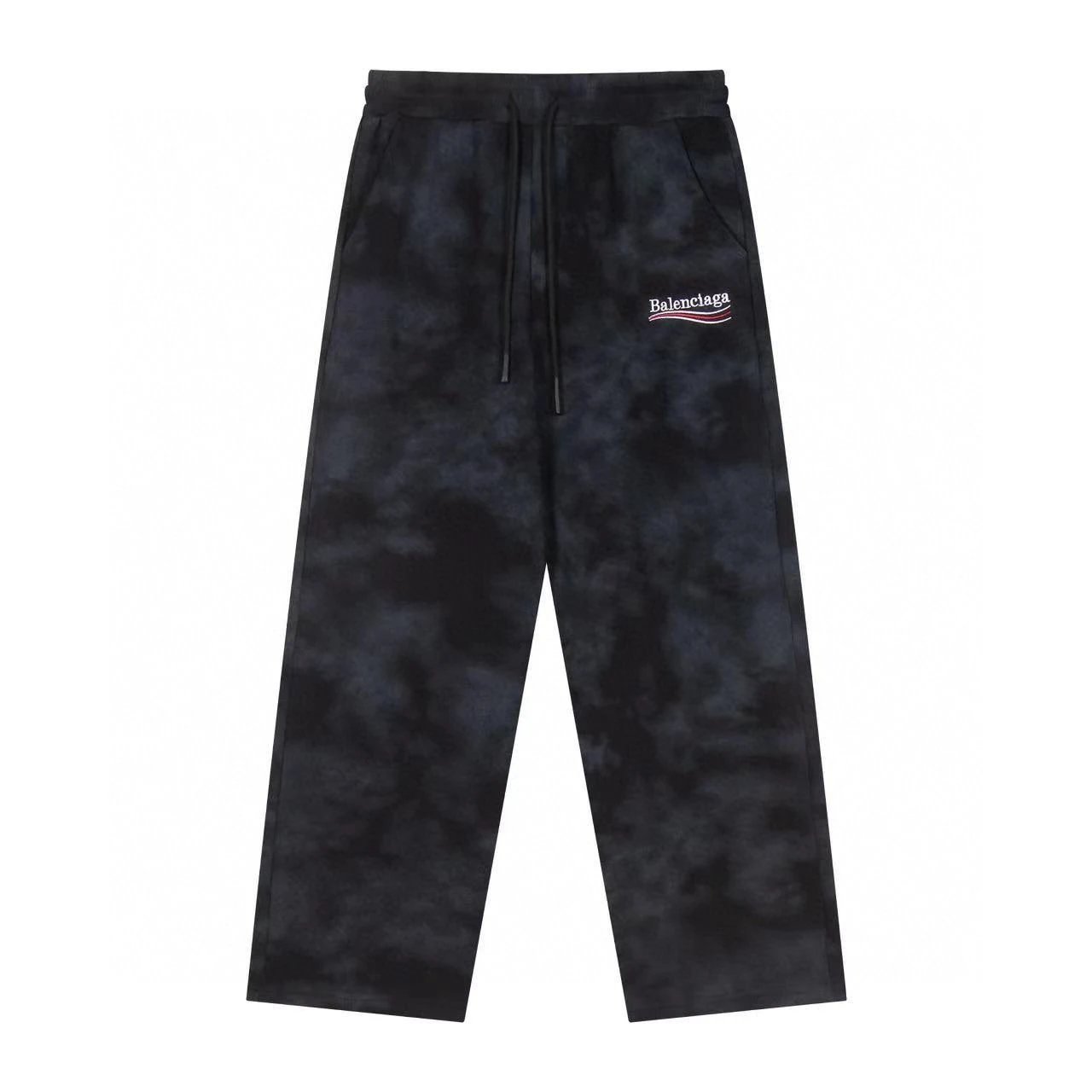 Balenciaga Trousers Tie-Dye Drawstring Sweatpants — 01