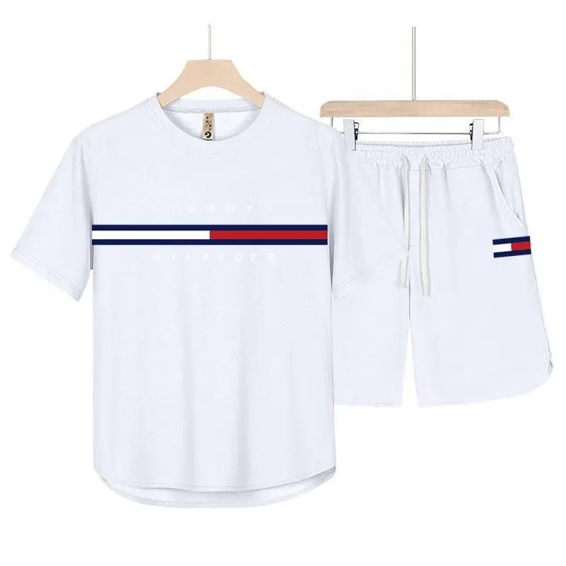 Tommy Hilfiger Matching Sets Short-Sleeve T-Shirt and Drawstring Shorts Set — BB-004