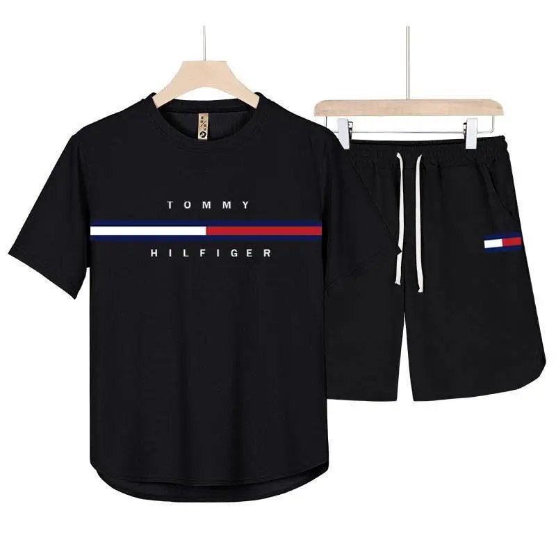 Tommy Hilfiger Matching Sets Short-Sleeve T-Shirt and Drawstring Shorts Set — BB-001