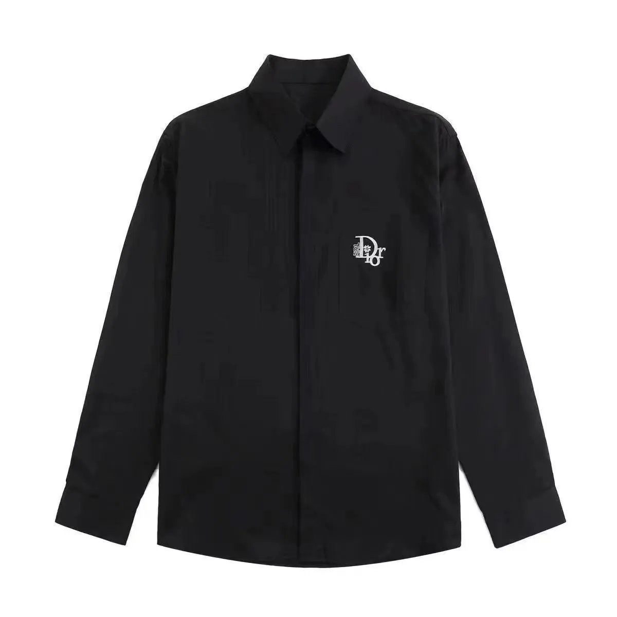 Dior Shirts Long-sleeve logo-print button-up shirt image 5