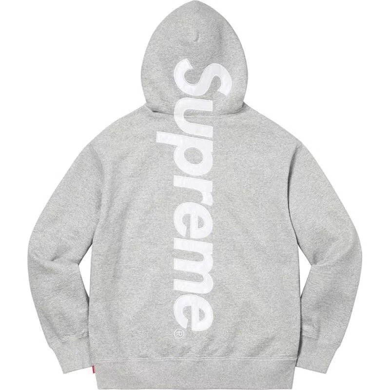 Supreme Supreme Vertical Logo Hoodie in Grey Grey