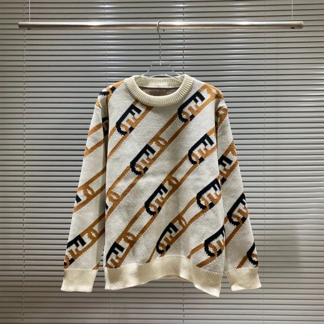 Fendi Knitwear Crewneck Knit Sweater — 07