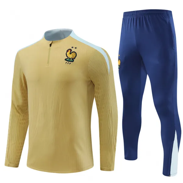 Design FFF France National Team Training Set Gold / Navy Tracksuit - 1