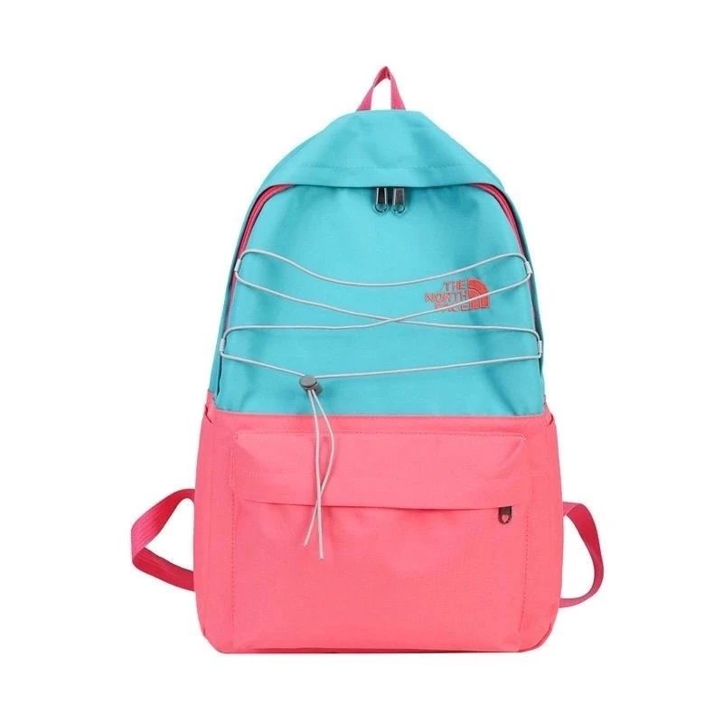 The North Face Backpacks Logo Print Backpack with Front Zip Pocket and Side Mesh Pockets — DD-014