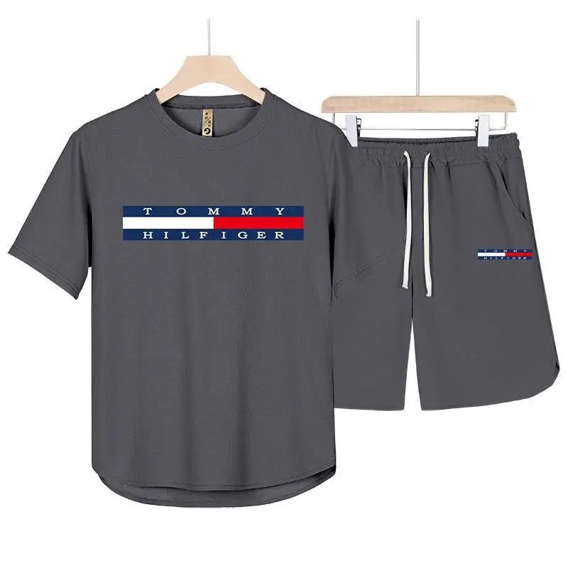 Tommy Hilfiger Matching Sets Short-Sleeve T-Shirt and Drawstring Shorts Set — BB-005