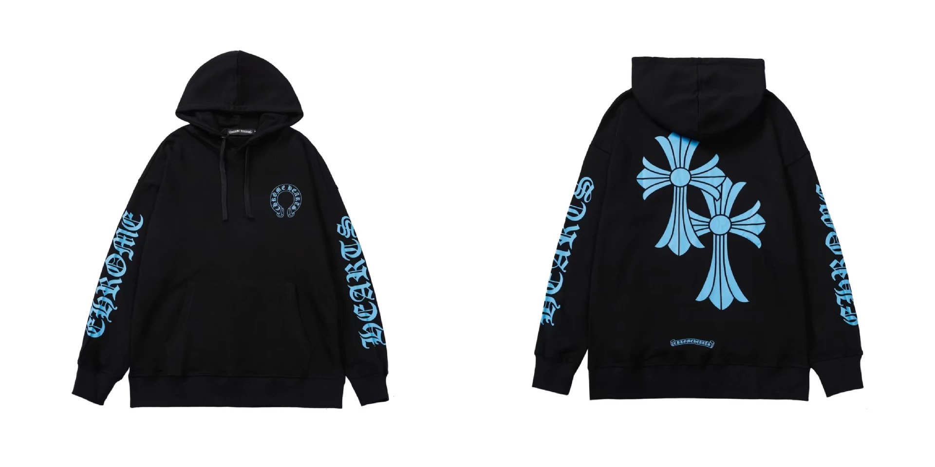 Chrome Hearts Hoodies & Sweatshirts Pullover Hoodie with Cross Graphics — BB-034