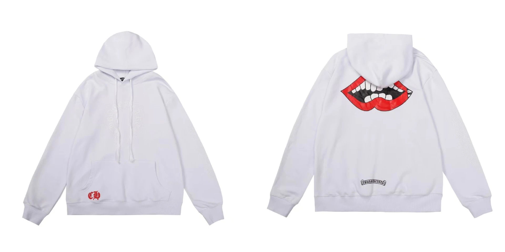 Chrome Hearts Hoodies & Sweatshirts Pullover Hoodie with Cross Graphics — BB-011