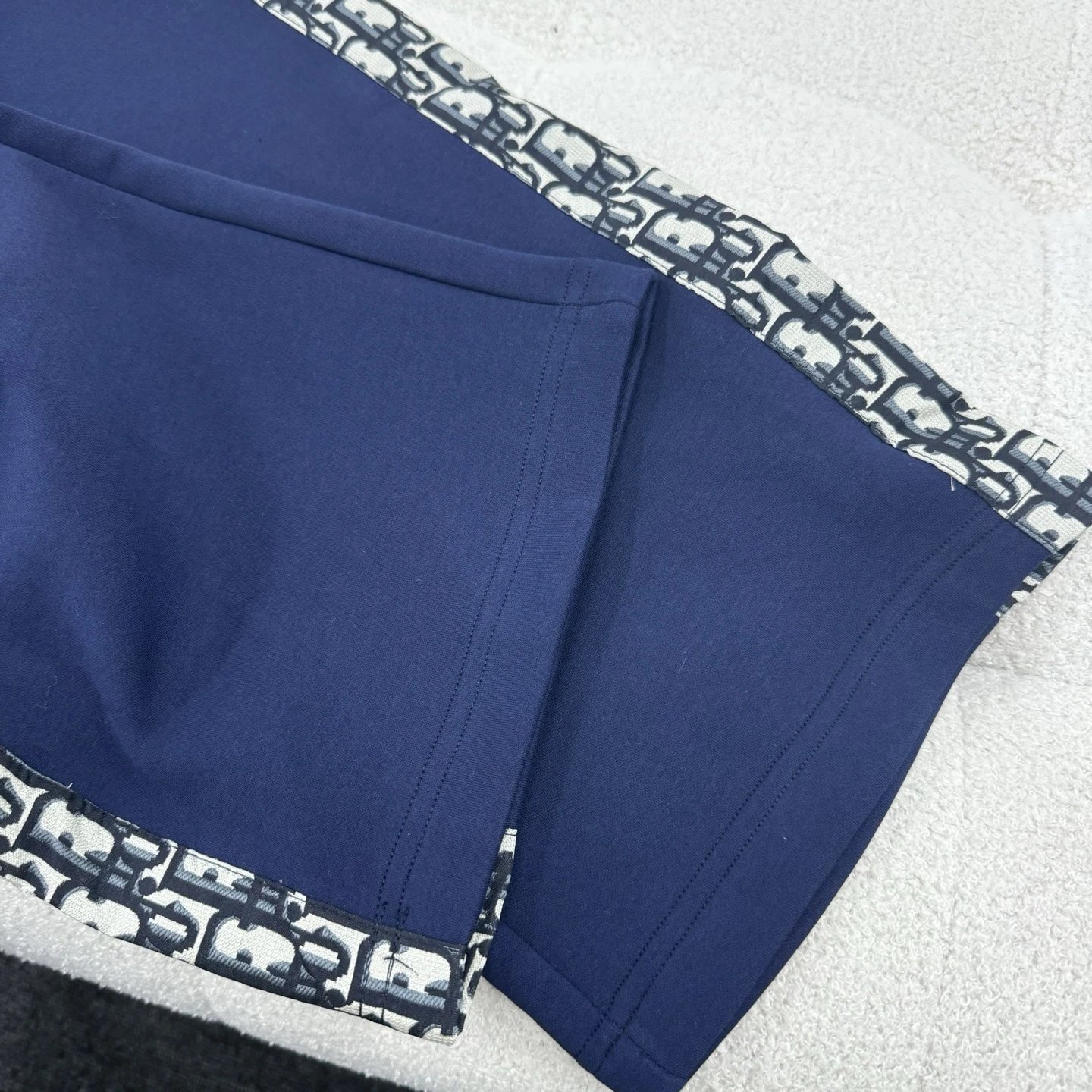 Dior Oblique Tape Sweatpants Navy Blue - 23