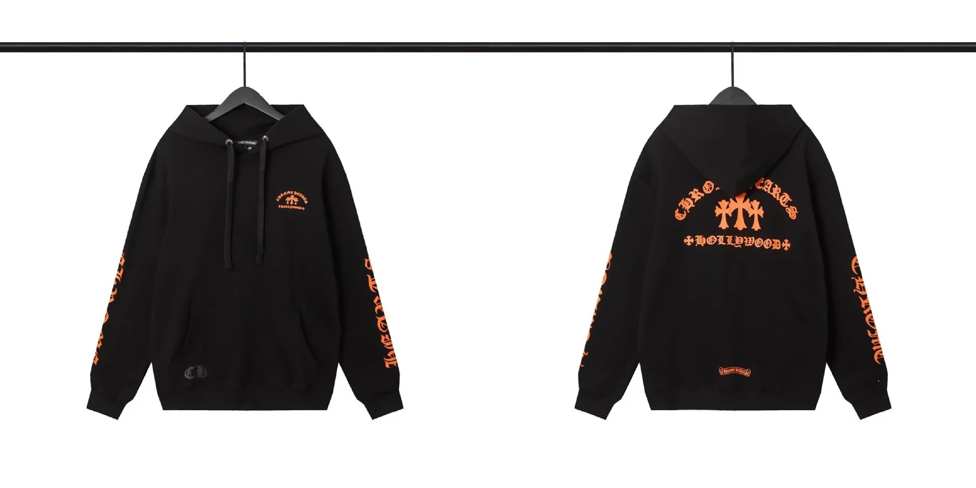 Chrome Hearts Hoodies & Sweatshirts Pullover Hoodie with Cross Graphics — BB-008
