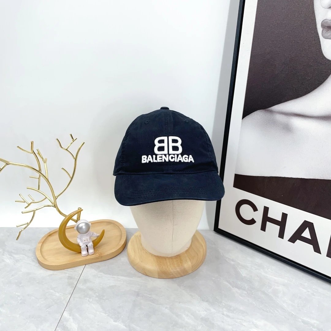 Balenciaga Hats Embroidered BB Logo Baseball Cap — XZ-013