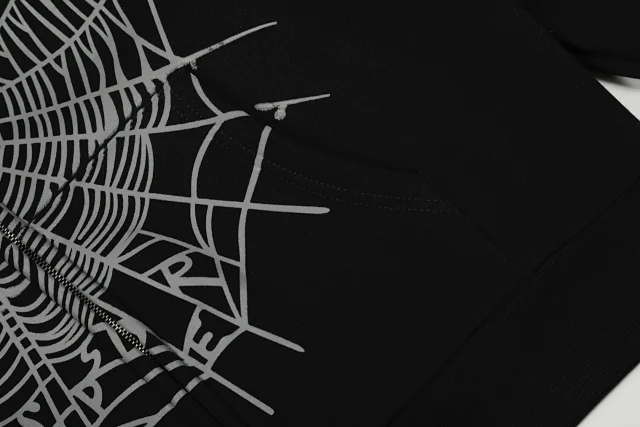 Sp5der Hoodies & Sweatshirts Spiderweb Print Pullover Hoodie product detail image 30