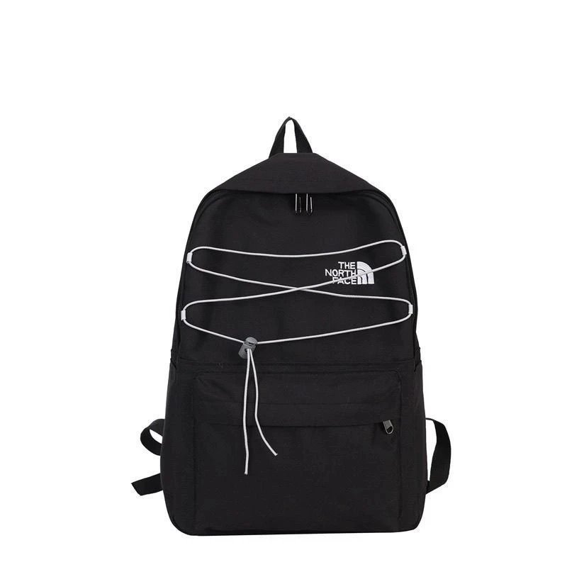 The North Face Backpacks Logo Print Backpack with Front Zip Pocket and Side Mesh Pockets — DD-012