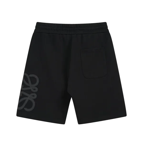 Design Give Embroidered Sweat Shorts Black - 78