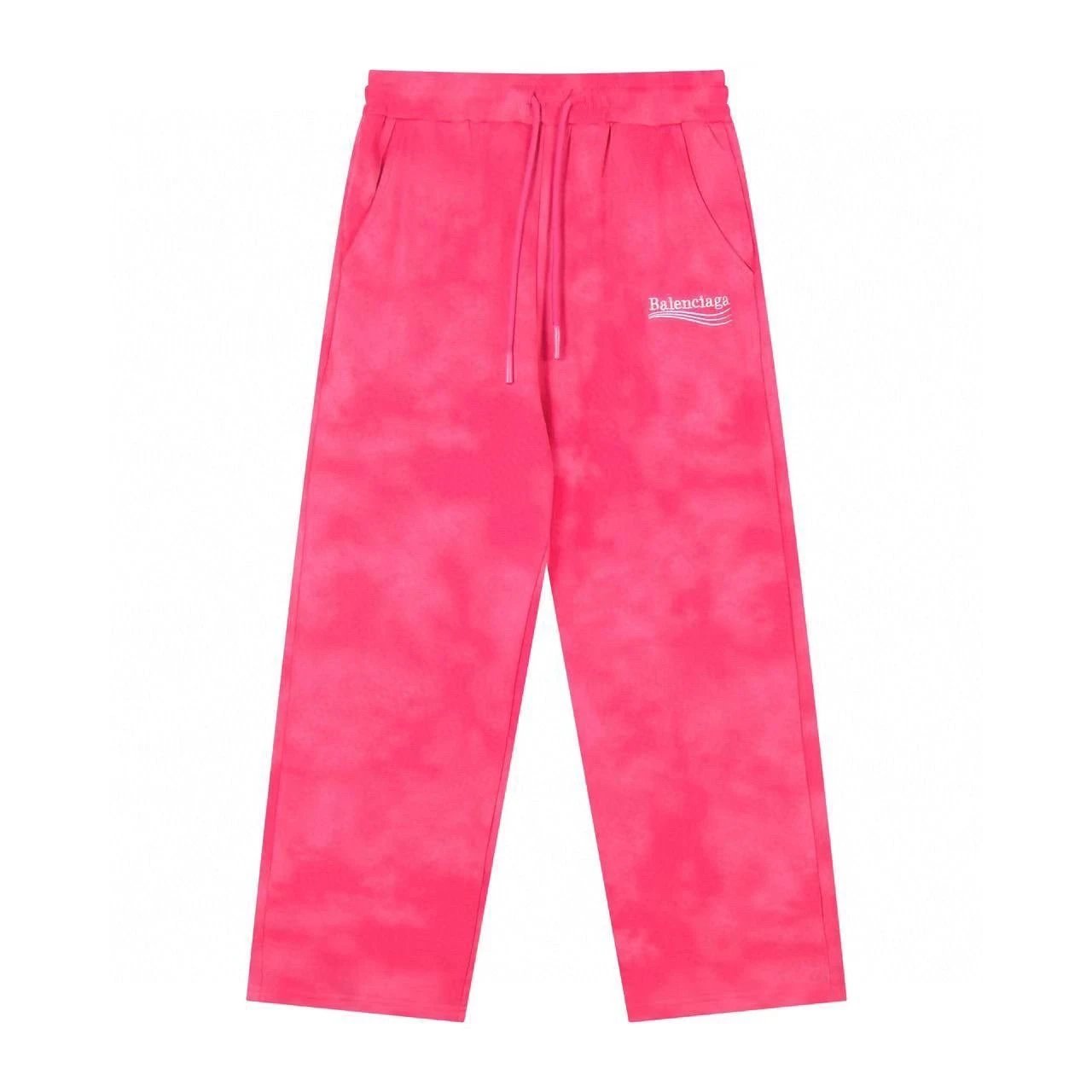 Balenciaga Trousers Tie-Dye Drawstring Sweatpants — 06