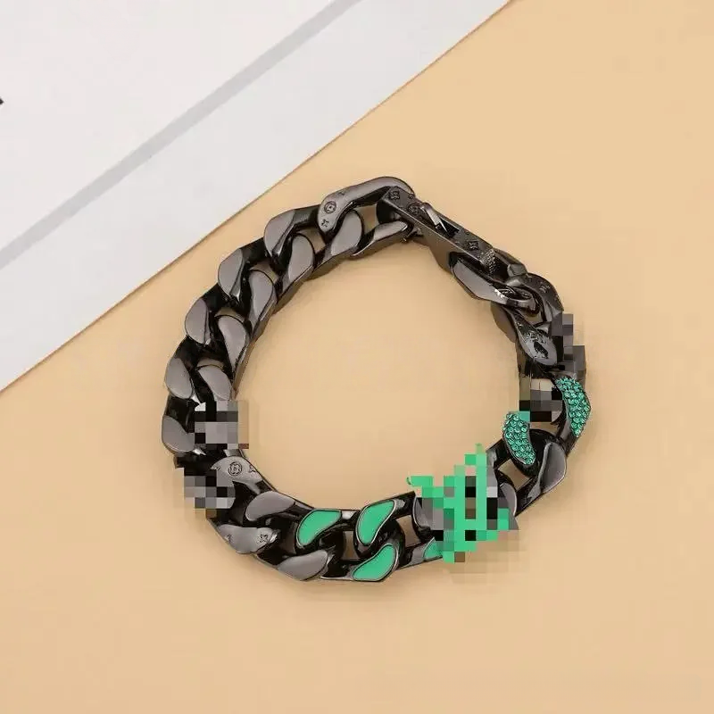 Unbranded Jewelry Multicolor enamel chunky chain bracelet — LVSL024