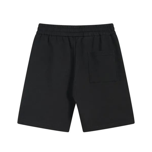 Design Give Embroidered Sweat Shorts Black - 49