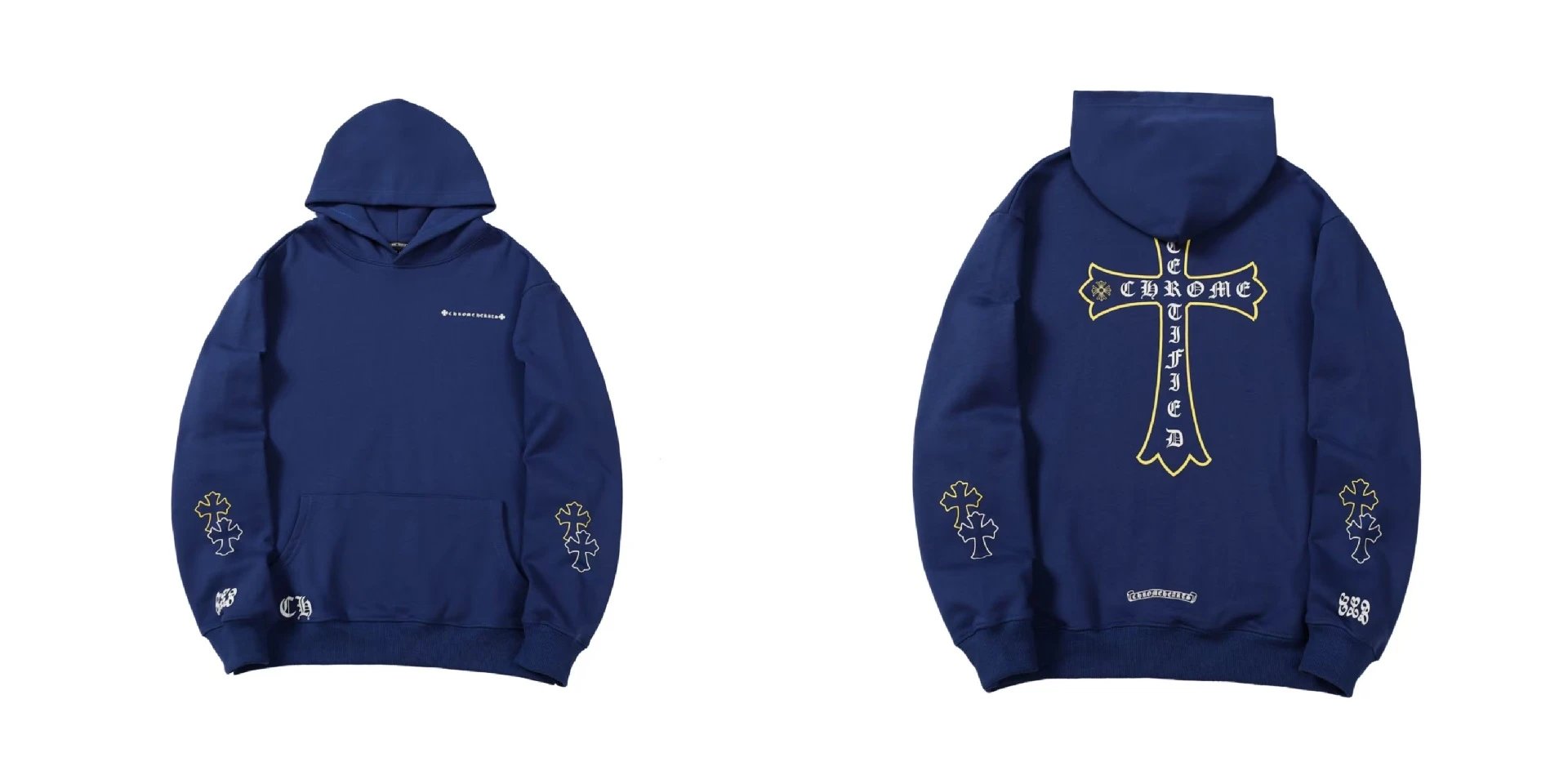 Chrome Hearts Hoodies & Sweatshirts Pullover Hoodie with Cross Graphics — BB-003
