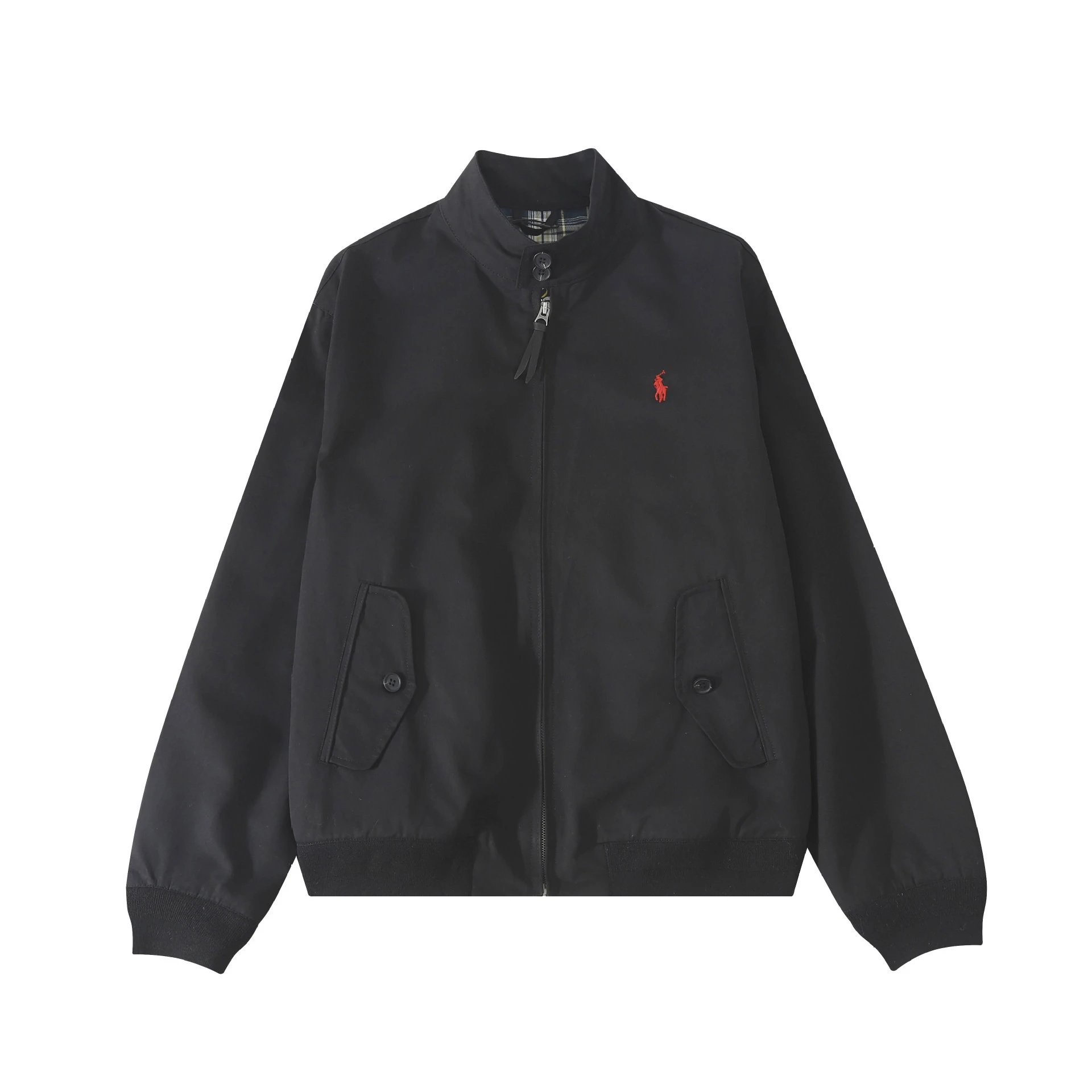Polo Ralph Lauren Jackets Zip-Front Collared Jacket — 14 black