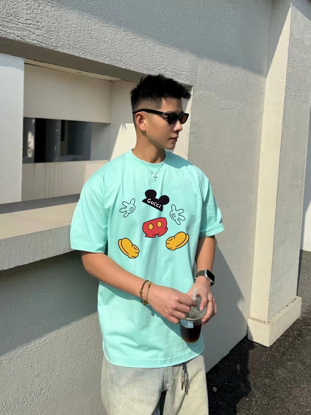 Gucci T-Shirts Oversized graphic-print crewneck image 3