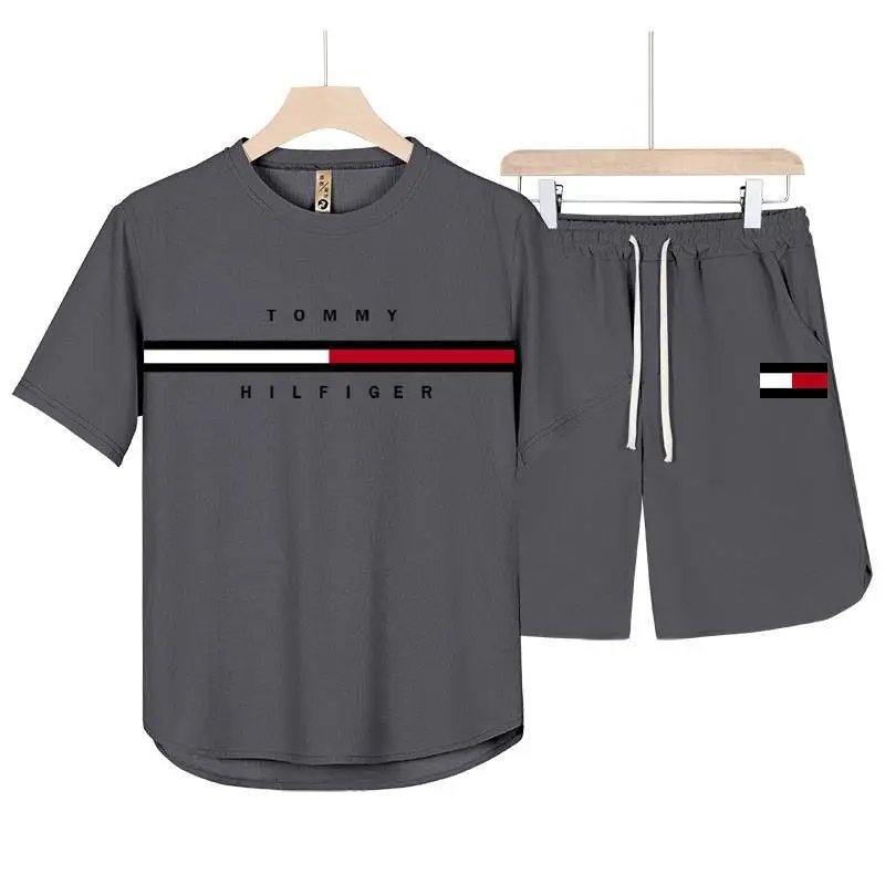 Tommy Hilfiger Matching Sets Short-Sleeve T-Shirt and Drawstring Shorts Set — BB-011