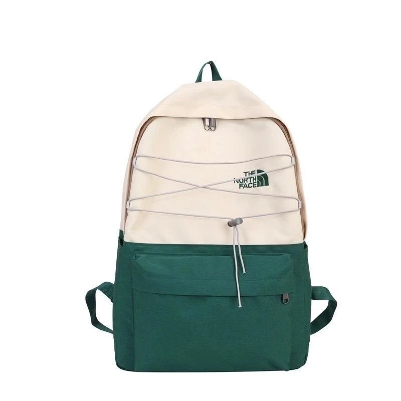 The North Face Backpacks Logo Print Backpack with Front Zip Pocket and Side Mesh Pockets — DD-011